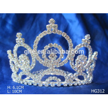 Canetas de metal coroa tiara de plástico coroas de plástico e tiaras ano novo casamento de diamantes / tiara nupcial coroa de cristal